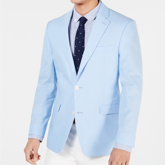 Tommy Hilfiger Men Modern-Fit Chambray Sport Coat - Picture 1 of 3